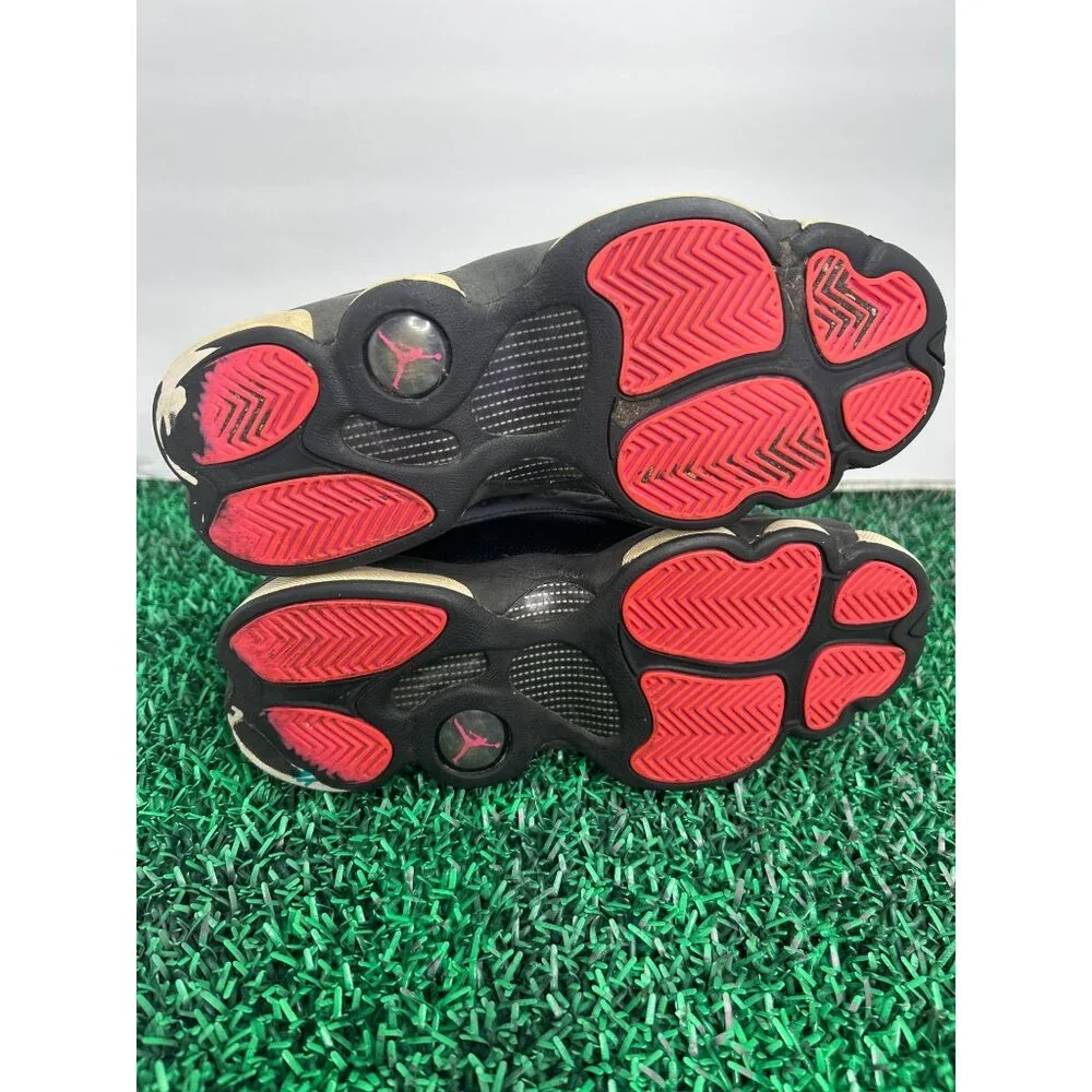 Nike Air Jordan 13 Retro Boys Size 4Y‎ Black Athletic Sneakers 439358-009